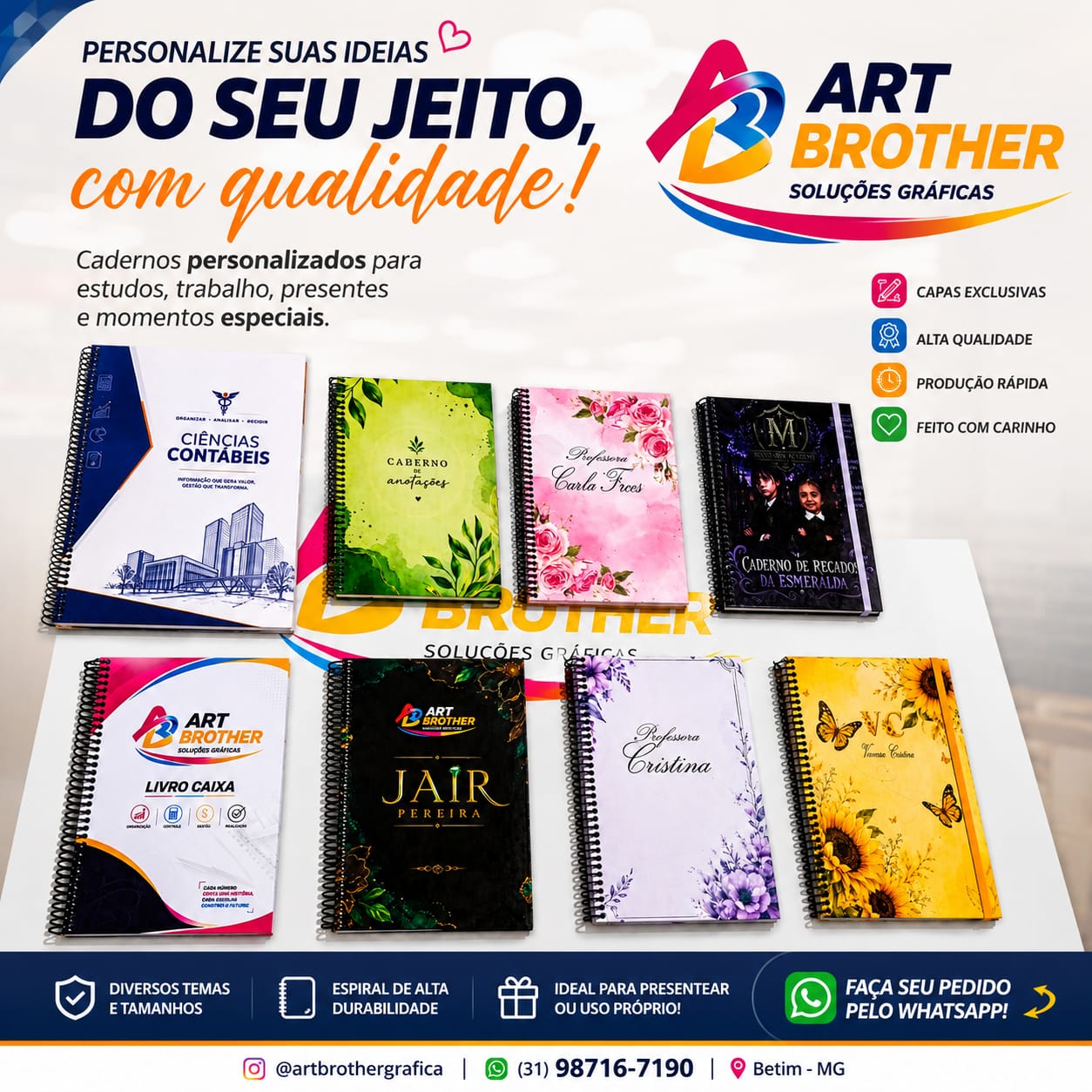 Caderno Personalizado